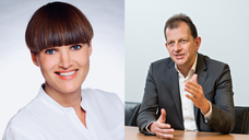 Susanne Bauer, Head of Sales Private Label, und Michael Griess, Head of Sales Oettinger Brands. (Bilder: Oettinger)