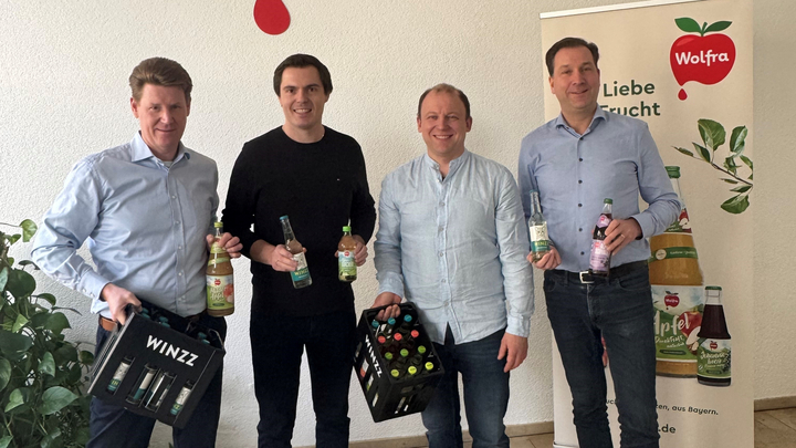 Die neue Winzz-Führungsriege (v.l.n.r.): Tino Mocken, Manuel Scheyerl, Stefan Staudinger und Felix Müller. (Bild: Wolfra GmbH)